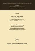 Mathieu |  Mathieu, J: Beitrag zur Rationalisierung handwerklicher Betr | Buch |  Sack Fachmedien