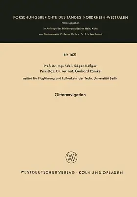 Rößger | Gitternavigation | Buch | 978-3-663-06329-2 | www.sack.de