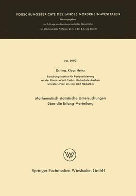 Heinz | Heinz, K: Mathematisch-statistische Untersuchungen über die | Buch | 978-3-663-06379-7 | sack.de