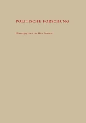 Stammer | Politische Forschung | Buch | 978-3-663-06401-5 | sack.de
