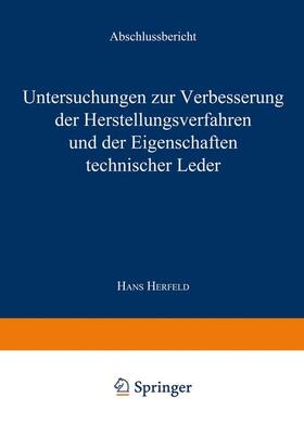 Herfeld | Herfeld, H: Untersuchungen zur Verbesserung der Herstellungs | Buch | 978-3-663-06588-3 | sack.de