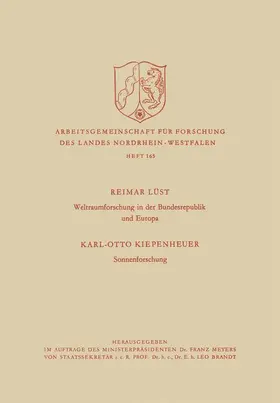 Lüst |  Lüst, R: Weltraumforschung in der Bundesrepublik und Europa. | Buch |  Sack Fachmedien