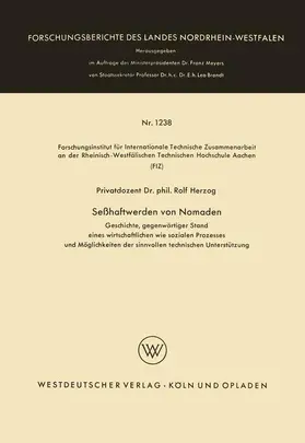 Herzog |  Seßhaftwerden von Nomaden | Buch |  Sack Fachmedien