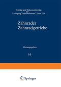 Niemann / Winter / Bergsträsser |  Walker, H: Zahnräder Zahnradgetriebe | Buch |  Sack Fachmedien