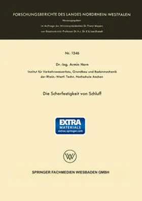 Horn | Die Scherfestigkeit von Schluff | E-Book | www.sack.de