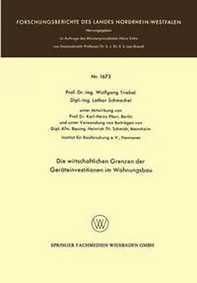 Triebel / Schmechel | Die wirtschaftlichen Grenzen der Geräteinvestitionen im Wohnungsbau | E-Book | www.sack.de