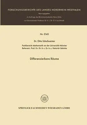 Schafmeister | Differenzierbare Räume | E-Book | www.sack.de