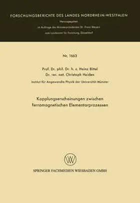 Bittel | Kopplungserscheinungen zwischen ferromagnetischen Elementarprozessen | E-Book | www.sack.de
