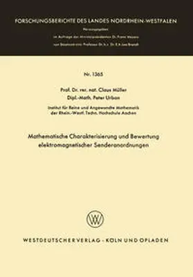 Müller | Mathematische Charakterisierung und Bewertung elektromagnetischer Senderanordnungen | E-Book | sack.de