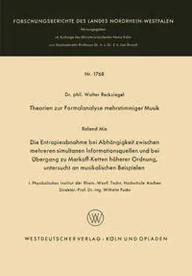 Reckziegel | Theorien zur Formalanalyse mehrstimmiger Musik | E-Book | www.sack.de