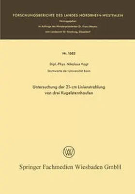 Vogt | Untersuchung der 21-cm Linienstrahlung von drei Kugelsternhaufen | E-Book | www.sack.de