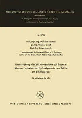 Sturtzel | Untersuchung der bei Kurvenfahrt auf flachem Wasser auftretenden hydrodynamischen Kräfte am Schiffskörper | E-Book | www.sack.de