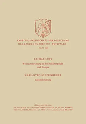 Lüst | Weltraumforschung in der Bundesrepublik und Europa. Sonnenforschung | E-Book | www.sack.de