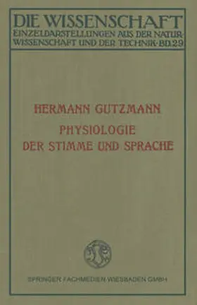 Gutzmann | Physiologie der Stimme und Sprache | E-Book | www.sack.de