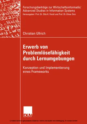 Ullrich |  Erwerb von Problemlösefähigkeit durch Lernumgebungen | eBook | Sack Fachmedien