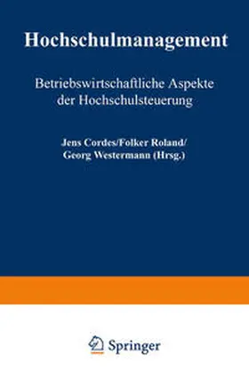 Cordes / Roland / Westermann |  Hochschulmanagement | eBook | Sack Fachmedien