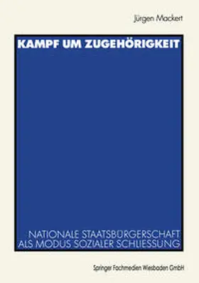 Mackert |  Kampf um Zugehörigkeit | eBook | Sack Fachmedien