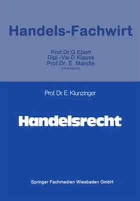 Klunzinger |  Handelsrecht | eBook | Sack Fachmedien