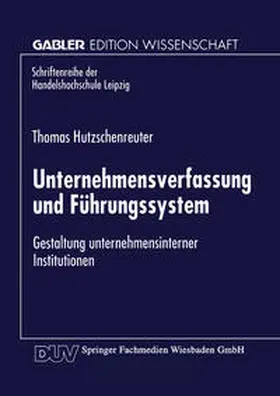  Unternehmensverfassung und Führungssystem | eBook | Sack Fachmedien