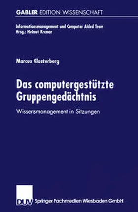  Das computergestützte Gruppengedächtnis | eBook | Sack Fachmedien
