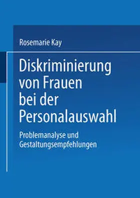 Diskriminierung von Frauen bei der Personalauswahl | E-Book | www.sack.de