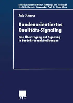 Schnoor | Kundenorientiertes Qualitäts-Signaling | E-Book | www.sack.de