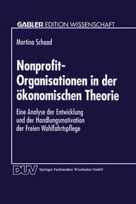 Nonprofit-Organisationen in der ökonomischen Theorie | E-Book | www.sack.de