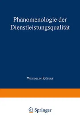 Phänomenologie der Dienstleistungsqualität | E-Book | sack.de