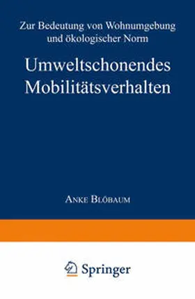 Blöbaum | Umweltschonendes Mobilitätsverhalten | E-Book | sack.de