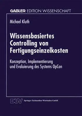 Wissensbasiertes Controlling von Fertigungseinzelkosten | E-Book | www.sack.de