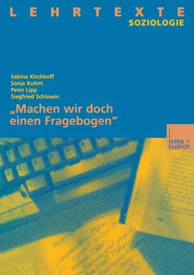  "Machen wir doch einen Fragebogen" | Buch |  Sack Fachmedien
