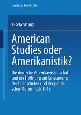 Strunz |  American Studies oder Amerikanistik? | eBook | Sack Fachmedien