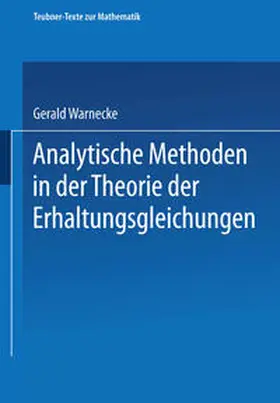  Analytische Methoden in der Theorie der Erhaltungsgleichungen | eBook | Sack Fachmedien