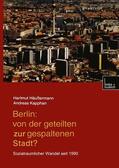 Häussermann |  Berlin: Von der geteilten zur gespaltenen Stadt? | Buch |  Sack Fachmedien