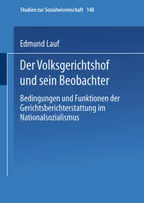 Lauf | Der Volksgerichtshof und sein Beobachter | E-Book | www.sack.de
