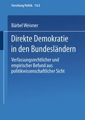 Weixner |  Direkte Demokratie in den Bundesländern | eBook | Sack Fachmedien
