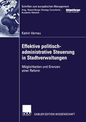 Vernau | Effektive politisch-administrative Steuerung in Stadtverwaltungen | E-Book | www.sack.de