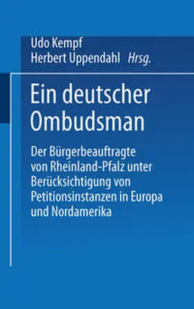 Kempf / Uppendahl |  Ein deutscher Ombudsman | eBook | Sack Fachmedien