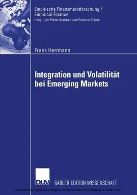 Herrmann |  Integration und Volatilität bei Emerging Markets | eBook | Sack Fachmedien