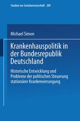 Simon |  Krankenhauspolitik in der Bundesrepublik Deutschland | eBook | Sack Fachmedien
