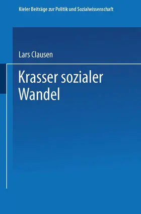  Krasser sozialer Wandel | Buch |  Sack Fachmedien
