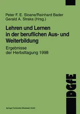 Sloane |  Lehren und Lernen in der beruflichen Aus- und Weiterbildung | eBook | Sack Fachmedien