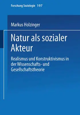 Holzinger |  Natur als sozialer Akteur | eBook | Sack Fachmedien