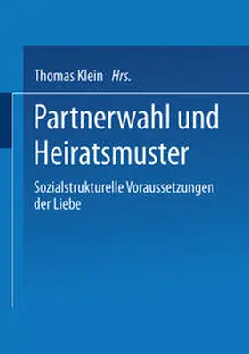 Klein | Partnerwahl und Heiratsmuster | E-Book | www.sack.de