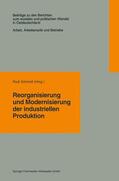 Schmidt |  Reorganisierung und Modernisierung der industriellen Produkt | Buch |  Sack Fachmedien