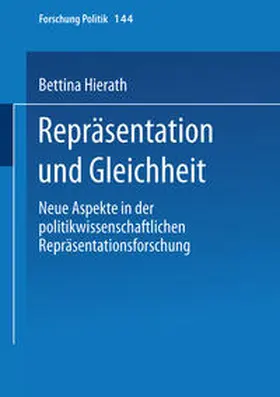 Hierath |  Repräsentation und Gleichheit | eBook | Sack Fachmedien