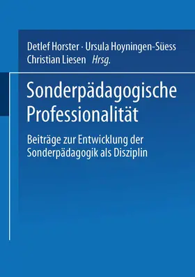 Horster / Hoyningen-Süess / Liesen |  Sonderpädagogische Professionalität | eBook | Sack Fachmedien