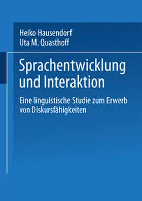 Quasthoff | Sprachentwicklung und Interaktion | E-Book | www.sack.de