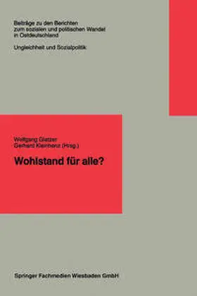Glatzer |  Wohlstand für alle? | eBook | Sack Fachmedien