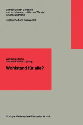 Glatzer | Wohlstand für alle? | Buch | 978-3-663-11880-0 | www.sack.de